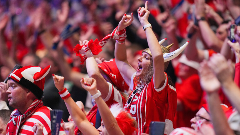 Fans der dänischen Handballnationalmannschaft