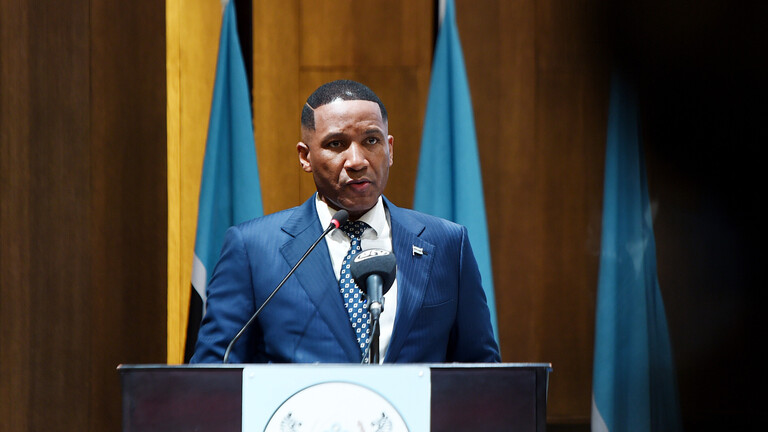 Der Präsident von Botswana, Duma Boko im Juni 2025