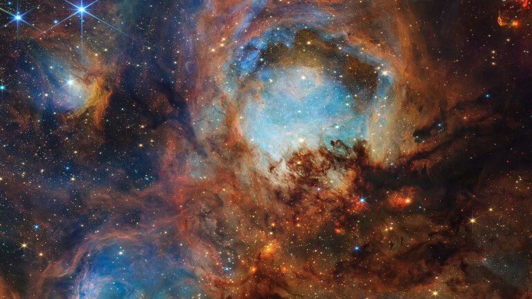 Eine Aufnahme vom All, die mit dem James-Webb-Weltraumteleskop gemacht wurde