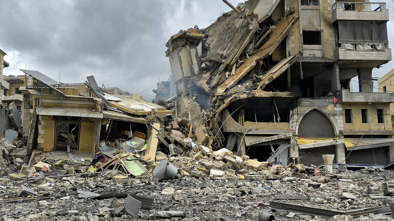 Vom Krieg zerstörte Gebäude im Süden Libanons