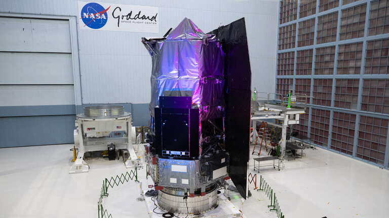Das Nancy Grace Roman Weltraumteleskop wird im Goddard Space Flight Center der NASA der Öffentlichkeit vorgestellt (21.04.2026, Maryland, Greenbelt, USA)