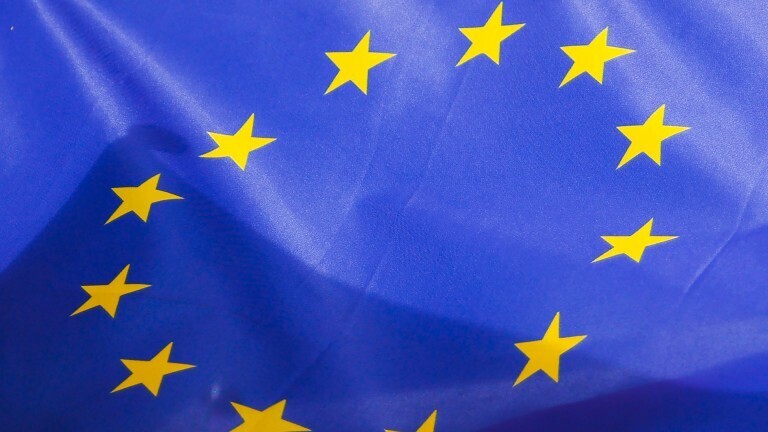 Die Flagge der Europäischen Union ist in Krakau, Polen, am 10. April 2025 zu sehen.