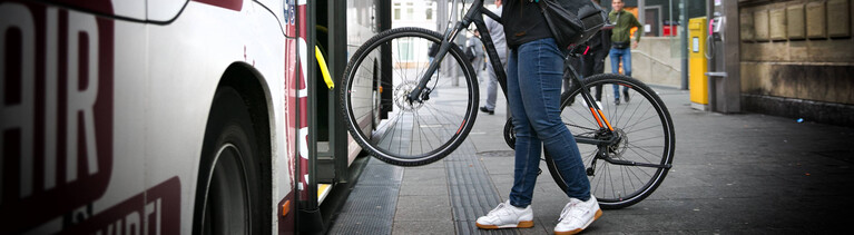 Fahrradmitnahme in Bussen ab 18.30 Uhr in der Stadt Esslingen.