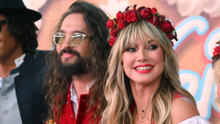 Heidi Klum mit Mann Tom Kaulitz im Hofbräuhaus in München am 18. September 2025