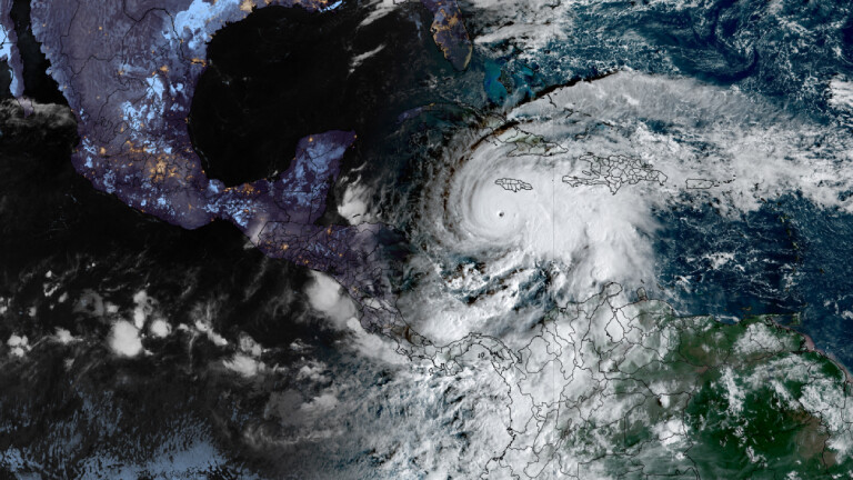 Auf dem Weg durch die Karibik: Hier wirbelte Melissa noch vor Jamaika herum