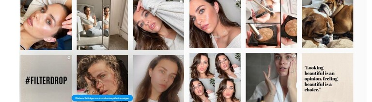 Wünscht sich mehr ungefilterte Bilder auf Instagram: Model und Visagistin Sasha Pallari