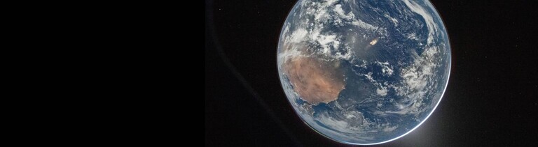 Die Erde gesehen vom Raumschiff Orion am 2. April 2026