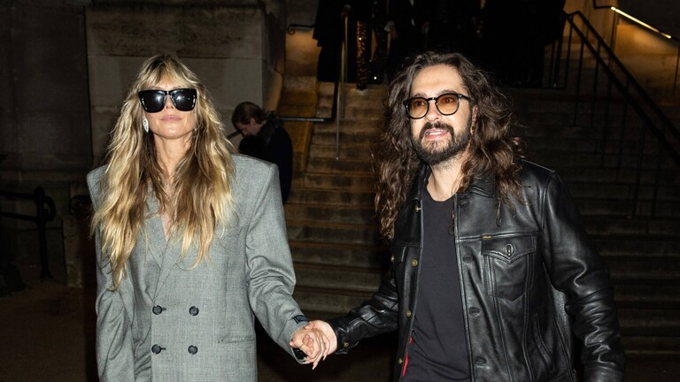 Heidi Klum und Tom Kaulitz nach einer Party während der Paris Fashion Week im Oktober 2025.