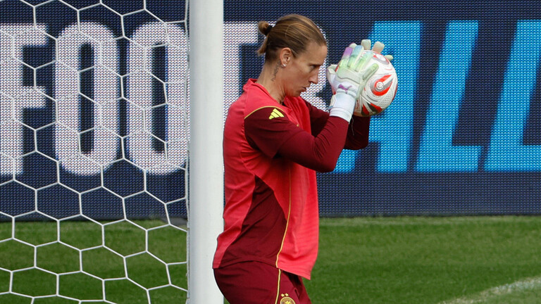 Die Nationalspielerin und Torhüterin Ann-Katrin Berger.