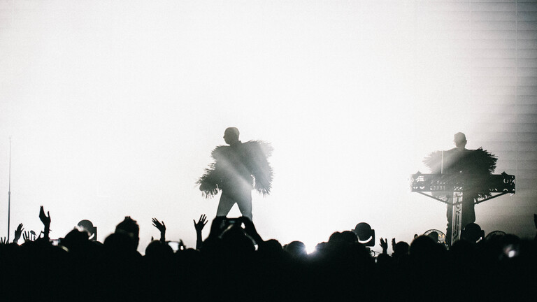 Die Band Pet Shop Boys bei einem Auftritt