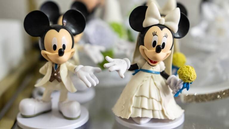 Micky Maus und Minnie Maus als Hochzeitsfiguren