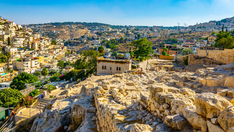 Davidsstadt, eine wichtige archäologische Fundstelle in Ostjerusalem.