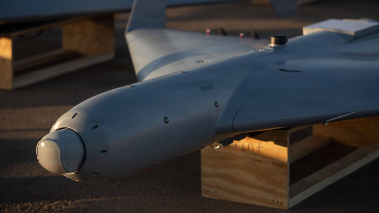 Die Kamikazedrohne des Typs Low-cost Uncrewed Combat Attack System befindet sich auf einer US-Militärbasis.