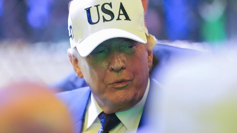 Präsident Donald Trump besucht die UFC Freedom 250-Veranstaltung auf dem südlichen Rasen des Weißen Hauses in Washington, D.C., USA, am 14. Juni 2026.