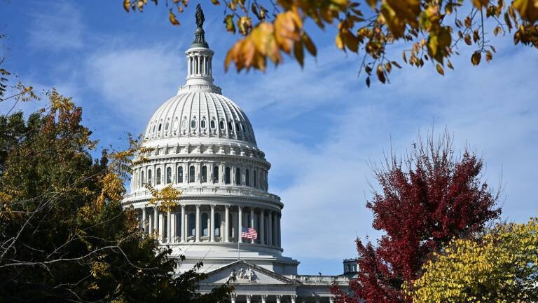 Ein Blick auf das US-Kapitol in Washington, DC